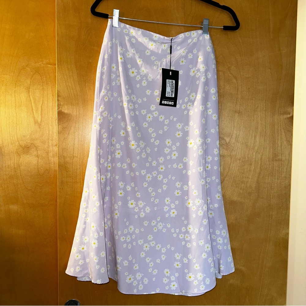 Lavender Floral Skirt